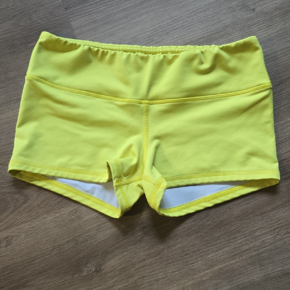 Fleo Vibrant Yellow Athletic Shorts